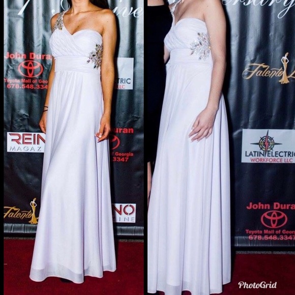 Lavender long prom dress - Picture 5 of 5